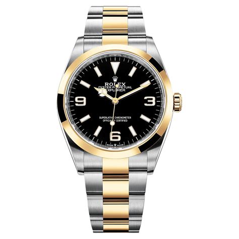 rolex two tone explorer|rolex explorer 2 36mm.